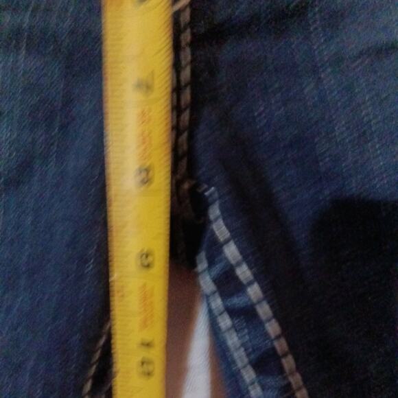 True Religion Women's Nat big T jeans skinny with flaps Blue, Size 31 - Picture 8 of 13